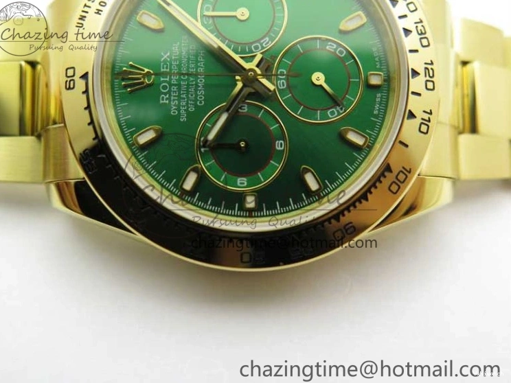 YG Daytona Edition Green YG 1:1 Best Bracelet Steel 904L KKF A7750 Dial on 0401